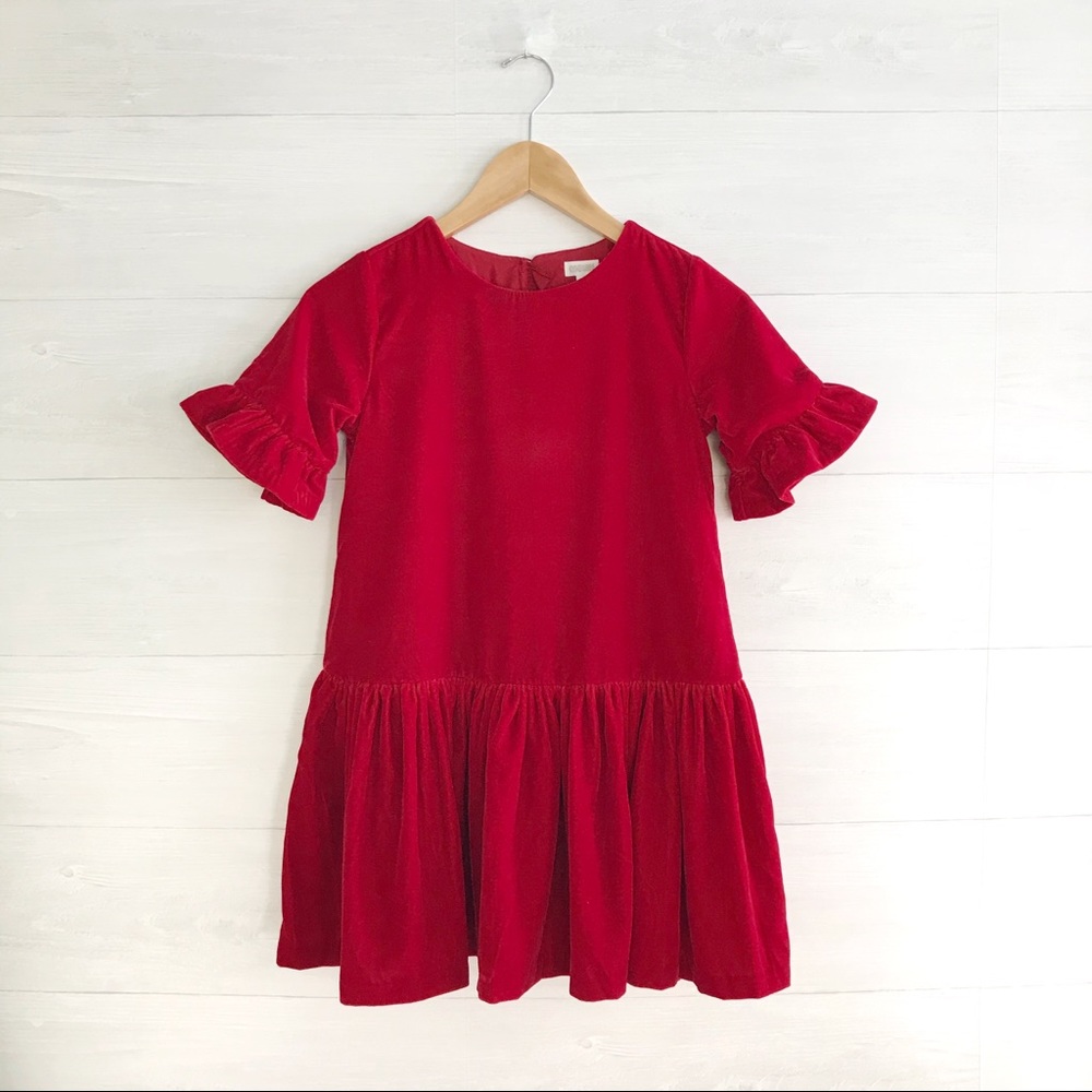 {Gymboree} Red velvet dress, sz 8